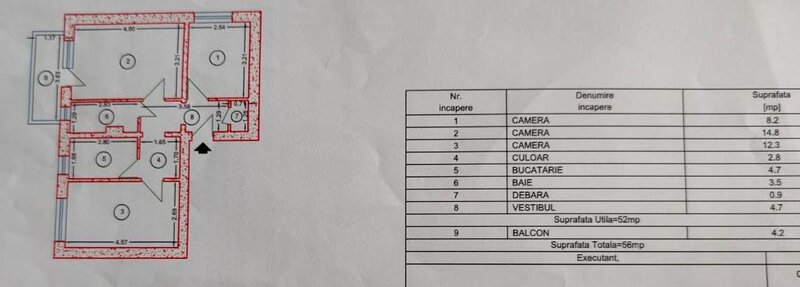 Titan, Campia Libertatii, 3 camere decomandat,